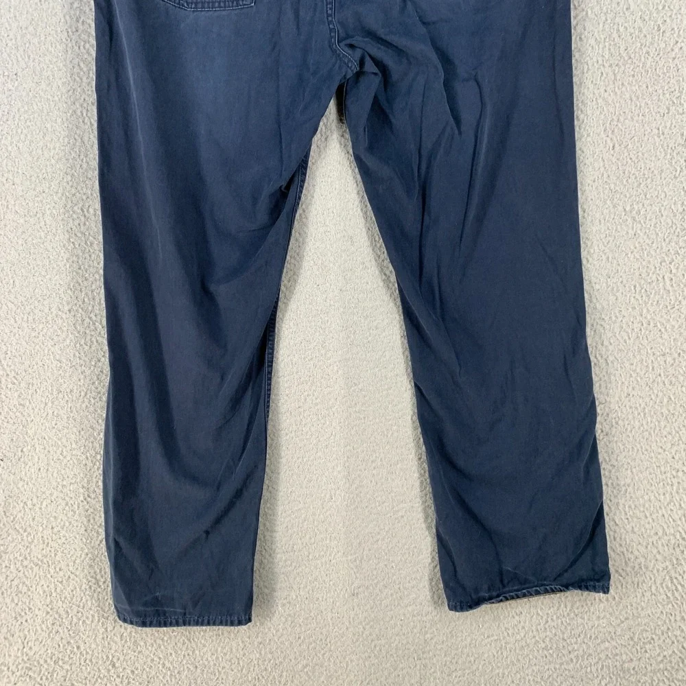 Vtg Polo Pants 38 650 Straight Navy‎ Blue Trouser Actual 37x30